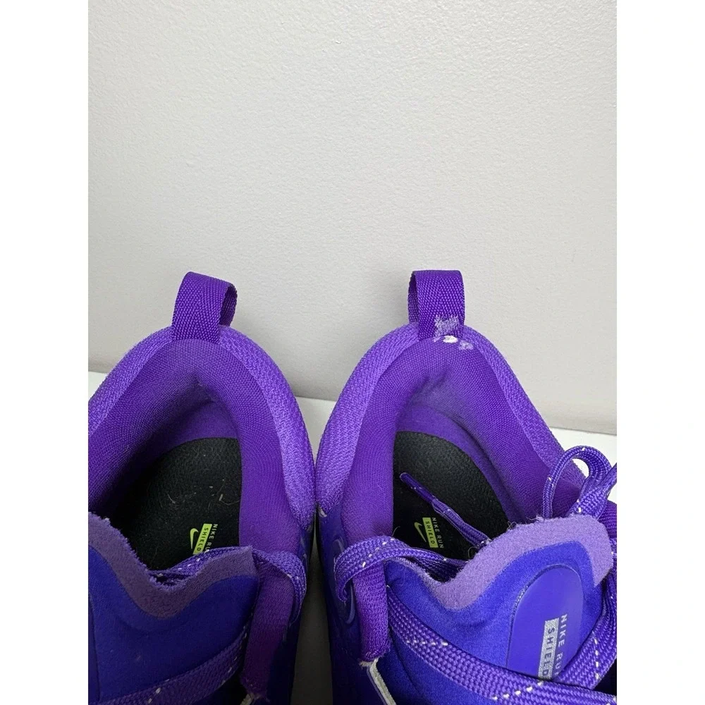 Nike React Miler 2 Shield Black Purple Weatherized Shoes Men's 6.5/Women's‎ 8